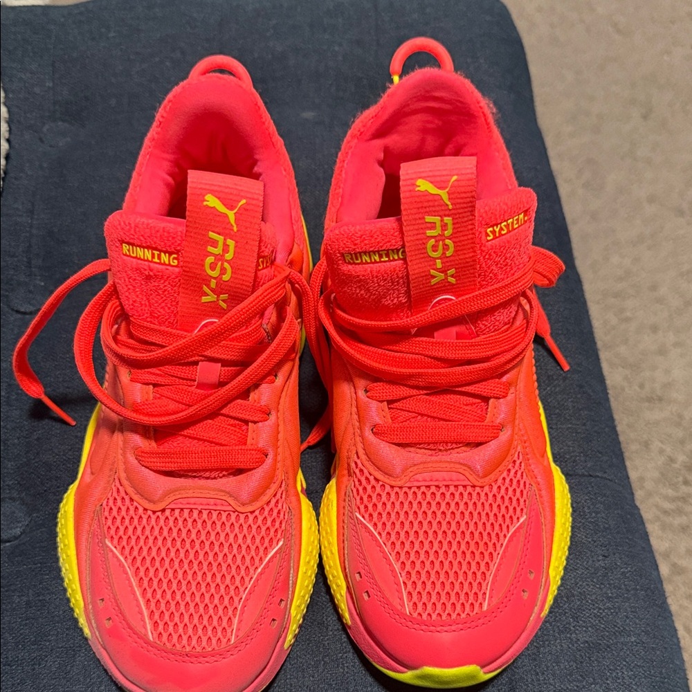 Puma - RS-X Bright pink and Yellow Sneakers